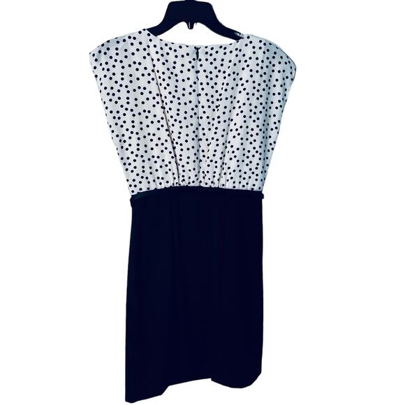Alyx Petite Dress Black White Polka Dot New 6P - Picture 2 of 6